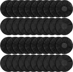 SPHProducts - Hoofdtelefoon oorschelphoezen - Sanitaire oorkapjes - Comfortabel en ademend - Zwart - 100 stuks - Geschikt voor de meeste op oor hoofdt — thumbnail 1