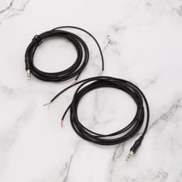 Golden crown - Hoofdtelefoon reparatie kabel - 3,5 mm jack connector - Zwart - Audio kabel - 2 stuks - Geschikt voor hoofdtelefoons — thumbnail 4