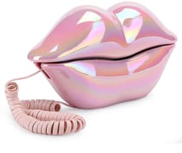 Store_8 - Liptelefoon - Vaste Telefoon - Uniek Design - Roze - Telefoon voor Decoratie - Kunsttelefoon - Geschikt voor Thuis en Kantoor - Lip Phone — thumbnail 1