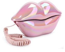 Store_8 - Liptelefoon - Vaste Telefoon - Uniek Design - Roze - Telefoon voor Decoratie - Kunsttelefoon - Geschikt voor Thuis en Kantoor - Lip Phone