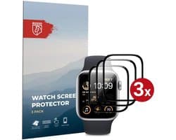 Rosso Hybrid Glass Geschikt voor Apple Watch 4/5/6/SE 44MM - PMMA Glas Screen Protector - Ultradun Plexiglas - Horloge Beschermlaag (3-Pack)