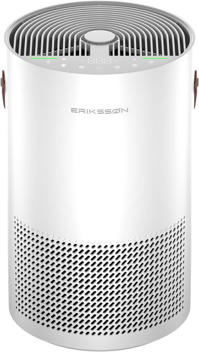 Erikssøn Luchtreiniger Air Purifier Pro - Wit - Helpt tegen stof, hooikoorts, huisstofmijt en allergie - Met Hepa Filter - Met Ionisator — afbeelding 1