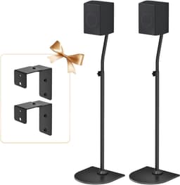 Verstelbare Surround Speaker Statieven van 84 tot 107 cm voor Kleine Satellietluidsprekers - Ideaal voor Thuisbioscoop en Geluidsinstallaties — thumbnail 1