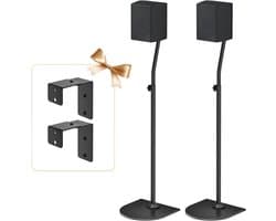 Verstelbare Surround Speaker Statieven van 84 tot 107 cm voor Kleine Satellietluidsprekers - Ideaal voor Thuisbioscoop en Geluidsinstallaties