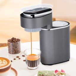 BLITZHOME C180 Mini-Koffiemachine Volautomatische – Draagbare Espressomachine, 15 Bar, Warm & Koud Extractie, Eenvoudig te Reinigen voor Thuis, Kantoor en Onderweg — thumbnail 1