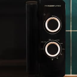 Magnetron met Grill - Compacte Oven - Snelle Maaltijden - Keramische Binnenkant Flatbed - 20 Liter Capaciteit - Zwart — thumbnail 5