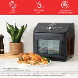 RVV® Heteluchtoven - Oven - Airfryer Oven - 13 Liter - Zwart - 35cm x 38cm x 35cm — thumbnail 6