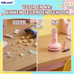 Draadloze Mini Stofzuiger - Draagbare Kruimeldief voor Auto en Huis - Compacte Handstofzuiger - Oplaadbaar & Sterke Zuigkracht — thumbnail 3