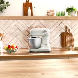 Keukenmachine - Mixer Kom - Bakken Recepten - Planetair Roersysteem - 3.5 Liter - Wit — thumbnail 2