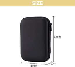 Golden crown - Beschermhoes externe harde schijf - Schokbestendig en waterdicht - Zwart - Draagbare opslag - 2,5 inch HDD/SSD - Ideaal voor onderweg — thumbnail 4