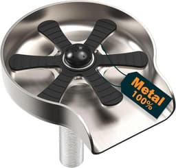 Roestvrij staal glazenspoeler 304 - 10 waterstralen - 360° roterend - voor wijnglazen en kopjes — thumbnail 1