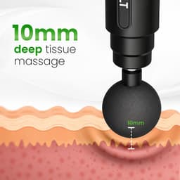 OPOVE Massage gun - Massagegeweer - spiermassager - diepe weefselmassage - percussie - beweegbare handheld elektrische body massager - sport snoerloos - M3 Pro - Professioneel Massage Apparaat - Massage gun - Massageapparaat - Massage Pistool - zwart — thumbnail 2