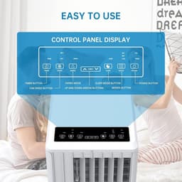 Mobiele Airco - Airco Ventilator - Ruimte Koelen - 3-in-1 Functionaliteit - 15 m² - Wit — thumbnail 3