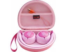 Kinderoorkopjes met Hard Beschermhoes en Rits - Kleurvolle Draagcase voor On-Ear Hoofdtelefoons, Geschikt voor JBL JR 320BT en Sony MDR-ZX110