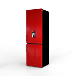 NUNKI LARGEH2O-FRED / Combi Bottom Koelkast, E klasse, 268l, Waterdispenser, Hod Rod Red, Gloss (FRONT only) — thumbnail 5