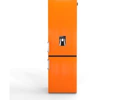 Nunki Large H2O – Koel-vriescombinatie – Waterdispenser – E-klasse – 268 liter – Front Bright Orange Gloss