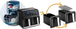 Airfryer - Heteluchtfriteuse - Gezond Frituren - Compact Design - 2.5 Liter - Zwart — thumbnail 5