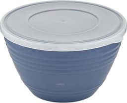 Kunststof Mengkom - Keuken Kom - Bakken en Mixen - Antislip Bodem Deksel - 415 Liter - Blauw — thumbnail 1