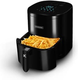 Friteuse zonder olie - Heteluchtfriteuse - Gezond Koken - 8 programma's - 65 liter - Zwart — thumbnail 2