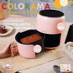 Heteluchtfriteuse - Airfryer - Gezond Koken - PFAS Vrij - 4.5L Capaciteit - Roze — thumbnail 3