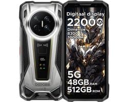 DOOGEE VMAX2 5G - Robuuste smartphone - Robuuste telefoon - 48GB RAM + 512GB ROM(2TB/TF) - 6,78 inch FHD/120Hz - 22000mAh/120W - IP68 - Dimensity 8300 - Android 16 - Nachtzicht - 200MP AI camera - NFC - Dual stereo speakers - 1000LM Campinglamp - OTG