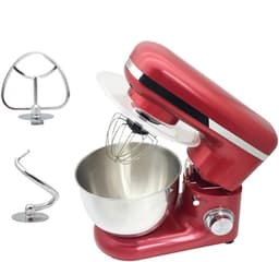 Elektrische Keukenmixer - Keukenrobot Garde - Bakken en Koken - 6 Snelheden 1500W - 4.0L Kom - Rood — thumbnail 1