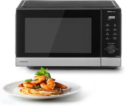 Magnetron Oven - Keukenapparaat - Snel Opwarmen - Inverter Technologie - 29L Inhoud - Zwart RVS — thumbnail 1
