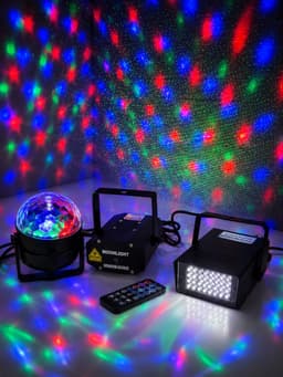 Discolampen (led en laser set) starter — thumbnail 1