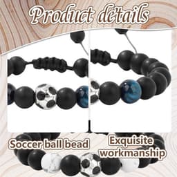 Stoere voetbal armband voor jongens van 1 tot 12 jaar, ideaal als voetbal cadeau en leuk accessoire voor jonge voetballiefhebbers — thumbnail 3