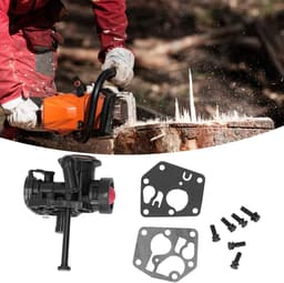 Grasmaaier Carburateur Set - Reserveonderdelen Motoronderdelen - Machine Onderhoud - Aluminium Duurzaamheid - 11 x 10 x 8 cm - Zilverkleurig — thumbnail 2