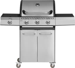 Mustang Gasbarbecue Knoxville 3+1 RVS – met 3 Branders en Zijbrander – 12,8 kW | Gietijzeren Grillrooster — thumbnail 1