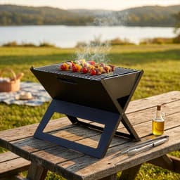 "ELITE" OPVOUWBARE BARBECUE 44,5X30,5XH35CM — thumbnail 2