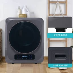 Mini Wasdroger- Wanddroger - Mini Droogkast - 850W - UV Desinfectie - 6 Programma's - Roestvrij Staal - Kleine Ruimtes - 4kg - 6 Functies — thumbnail 4