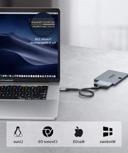 SATA naar USB C kabel voor 2.5" SSD en HDD, USB C 3.1 adapter voor dataoverdracht en compatibiliteit met Thunderbolt 3 apparaten — thumbnail 3