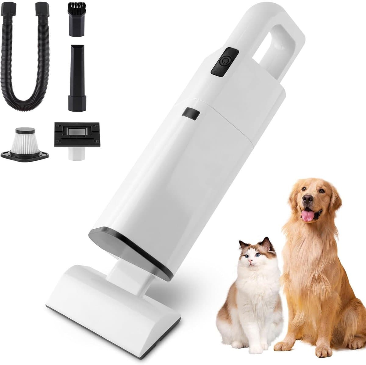 12V Auto Stofzuiger – Draadloze 120W Krachtige Auto Stofzuiger – Nat en Droog Handstofzuiger voor Auto en Thuis — afbeelding 1