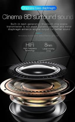 Bluetooth over-ear hoofdtelefoon, draadloos surroundgeluid, opvouwbaar, handsfree, met microfoon, high-fidelity stereo, ondersteunt Micro SD/TF/FM-kaarten voor laptops/telefoons/pc's. — thumbnail 4