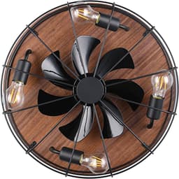 Fantiluxe - Olav - Plafondventilator met verlichting - Zwart - Ø48cm - Afstandsbediening - Met lamp - Plafond ventilator - Slaapkamer — thumbnail 5