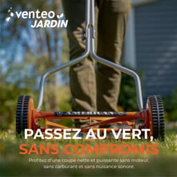 Handmaaier - Grastrimmer Cilinder - Gazon Onderhoud - Precisie Knipsysteem - 35cm Snijdbreedte - Oranje — thumbnail 3