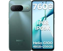 DOOGEE B10 4G - Robuuste smartphone - Robuuste telefoon - 48GB RAM + 256GB ROM (2TB/TF) - 6,63 inch FHD 120Hz - 7600mAh/33W - IP68/IP69K - Helio G100 - Android 16 - NFC - Vingerafdruk - Gezichtsherkenning