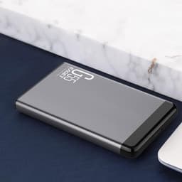 Externe Harde Schijf - Mobiele HDD - Bestanden Opslaan - Schokbestendig Metalen Behuizing - 500 GB - Zilver — thumbnail 2