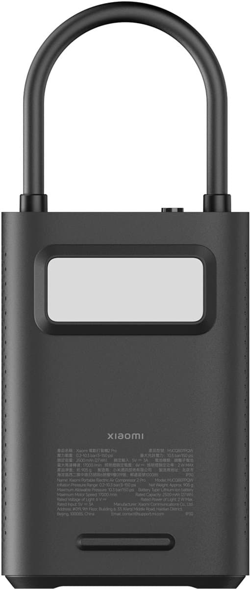 Xiaomi Luchtcompressor 2 Pro - Draagbare Elektrische Bandenpomp - Draadloos & Oplaadbaar - Digitale Drukmeter - Automatische Stopfunctie - Compacte Mini Compressor voor Auto, Fiets en Motor — afbeelding 1
