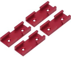 Cross Slide T-Rail Set van 4 Stuks, Aluminium Crossing Pieces voor DIY Projecten en Modelbouw