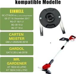 Vervangende metalen lemmeten – Geschikt voor Einhell grasmaaier 18 LI, dubbele bescherming — thumbnail 4