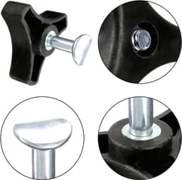 Vleugelmoeren voor grasmaaiers, 4 stuks. Universele kunststof vleugelmoeren en driehoekige bouten voor grasmaaiers. Onderdelen en accessoires voor grasmaaiers. — thumbnail 4