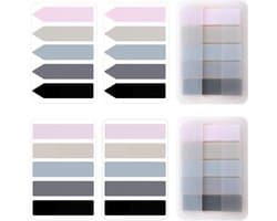 Set van 600 Transparante Hechtstickers, Aesthetic Annotatie Tabs, Bladwijzers en Pagina Markers voor Organisatie en Notities