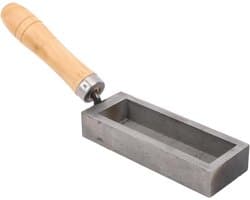 Gouden Staven Gieten Mal voor DIY, Graphiet Gietvorm met Oliegroef voor Goud en Zilver, 4 Inch Gietmolen voor Creatieve Projecten