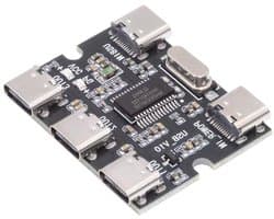 USB-C Hub PCBA - Type-C Expander - Meerdere Apparaten Koppelen - Driverless Installatie - 3 Poorten - Zwart