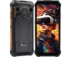 FOSSiBOT F110L Robuuste Smartphone - Dual SIM - 4GB RAM - 128GB ROM - 10000mAh - 6,745 inch HD+ IPS Scherm - IP68 Waterdicht Telefoon -Android 15- GPS,NFC,OTG -oranje