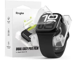Ringke Screen Protector Geschikt voor Apple Watch 11 / 10 42MM - Dual Easy Pro - Gemakkelijke Installatie met Jig - Flexibel EPU - 2-Pack