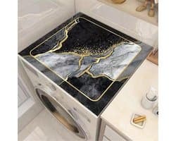 Wasmachine Droger Mat - Apparaat Beschermer - Apparaten Beschermen - Antislip Rubber Bodem - 60x60cm - Grijs